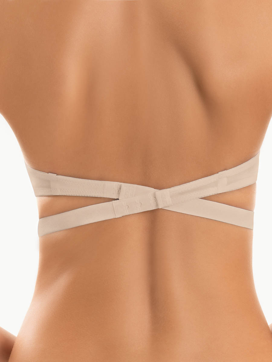 SIèLEI - Reggiseno Multifunzione In Microfibra - Cipria - Bianco - Nero - immagine 3