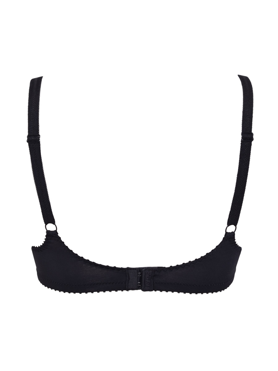 SIèLEI - Reggiseno Francese In Pizzo Con Ferretto - Bianco - Nero - immagine 4