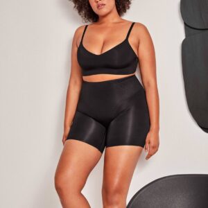 GISELA - Pantaloncino Riducente Modellante In Microfibra - Nero - Nude