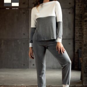 MAGIC DREAM - Pigiama/Tuta In Caldo Cotone - Grigio - Panna