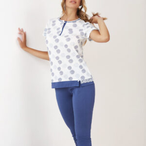 OHANA - Pigiama Estivo Con Pantalone A Pinocchietto