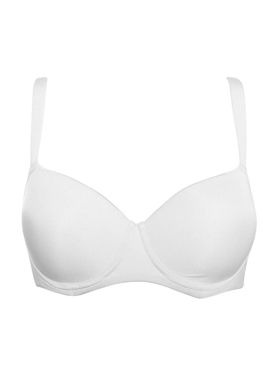 SIèLEI - Reggiseno In Coppa C Con Ferretto - Nero - Bianco - Cipria - immagine 7