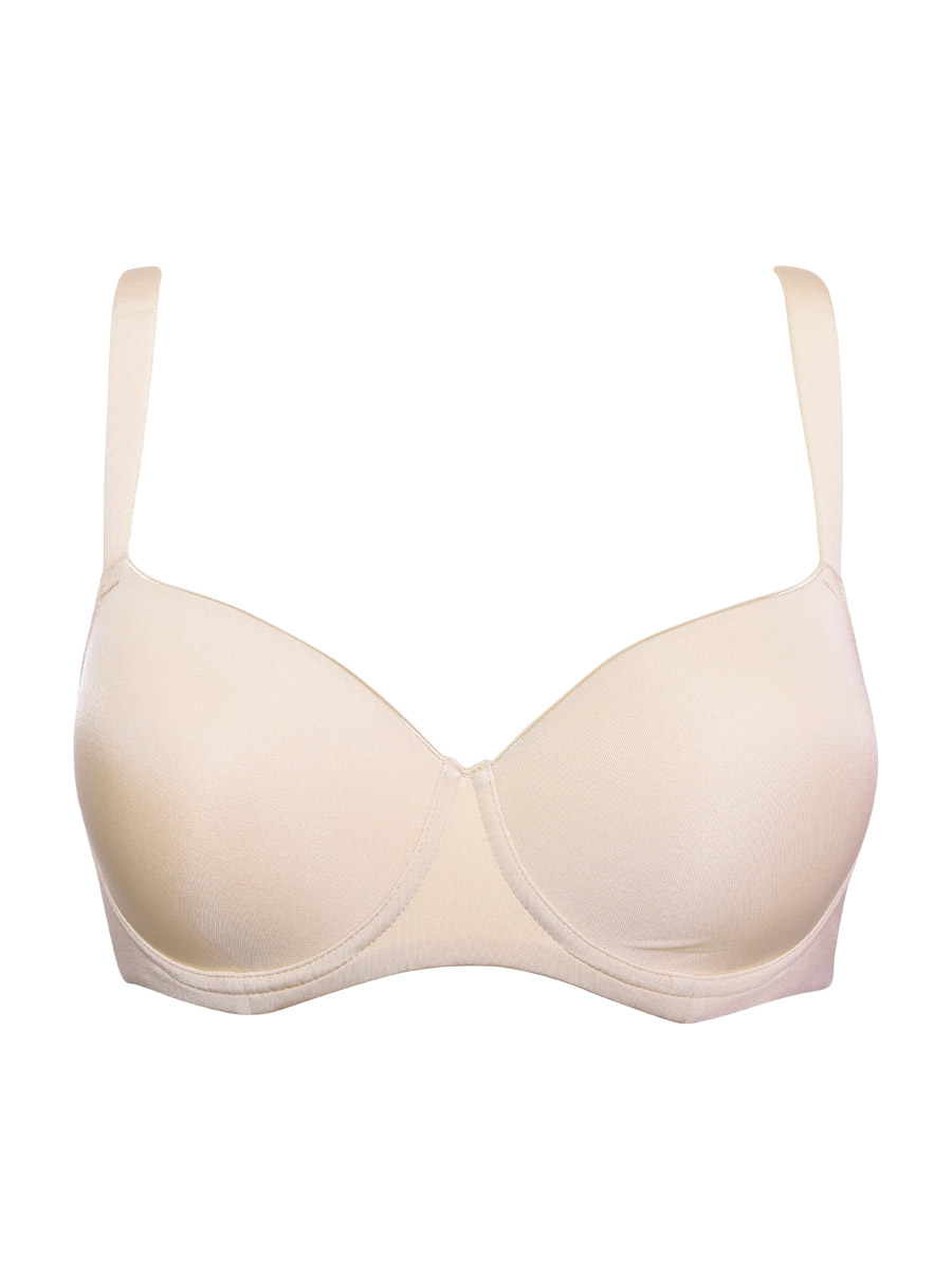 SIèLEI - Reggiseno In Coppa C Con Ferretto - Nero - Bianco - Cipria - immagine 5