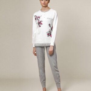 PIGIAMIAMOCI - Pigiama Donna In Caldo Cotone “Happiness”