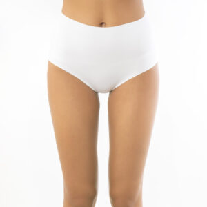 SIèLEI - Slip Modellante Vita Alta Senza Cuciture In Cotone - Bianco - Nero - Skin