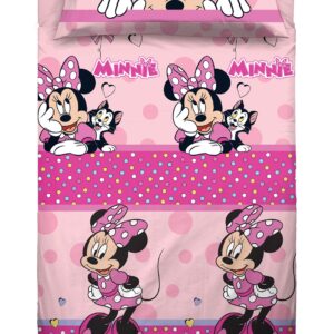 MINNIE MOUSE - Completo Letto 1 Piazza In Cotone