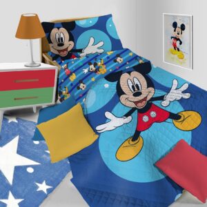 MICKEY MOUSE - Copriletto Trapuntato 1 Piazza