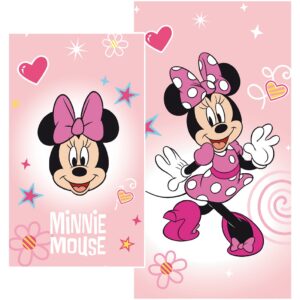 MINNIE MOUSE - Set Asciugami In Spugna 1+1