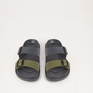 NOIDINOTTE - Ciabatta Con Doppia Fibbia - Nero