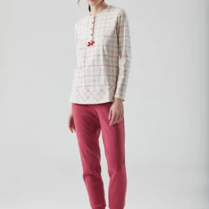 RAGNO - Pigiama Donna Caldo Cotone Interlock - Avorio