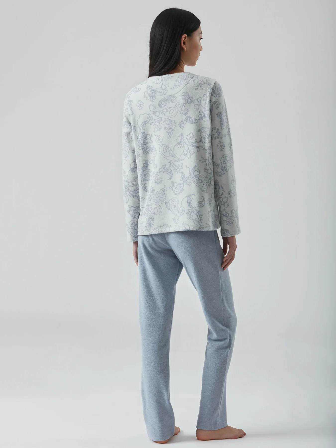 RAGNO - Pigiama Jacquard In Punto Milano - Yogurt - Avorio - immagine 10