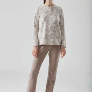 RAGNO - Pigiama Jacquard In Punto Milano - Yogurt - Avorio