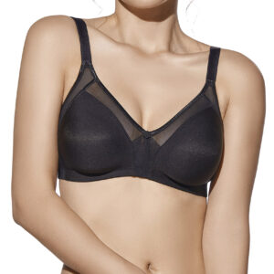 SELENE - Reggiseno Senza Ferretto E Imbottitura "Estela" - Tierra - Bianco - Nero
