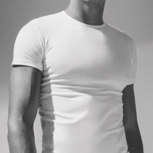 ENRICO COVERI - Maglia Intima Uomo Cotone Elasticizzato - Bianco - Nero - Blu - Grigio