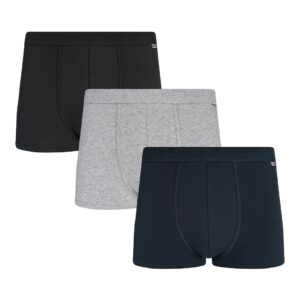 FILA - Boxer Uomo In Cotone Elasticizzato - Nero - Bianco - Blu - Grigio
