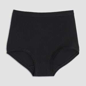 COTONELLA - Slip Vita Alta In Cotone Bielastico 2 Pack - Nero - Bianco