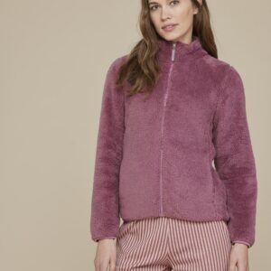 NOIDINOTTE - Giacca Corta In Coral Fleece - Amaranto - Cipolla - Giada