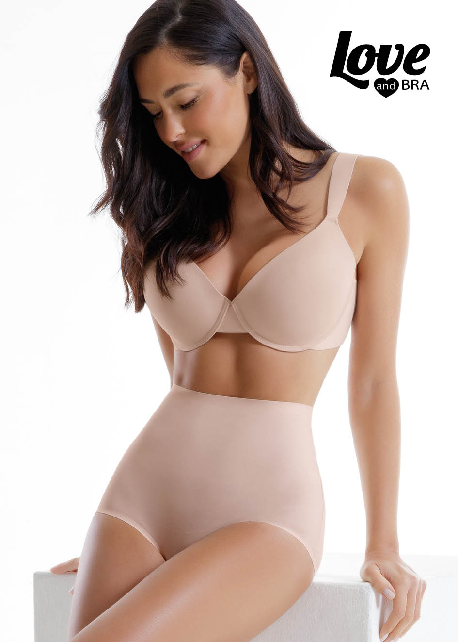 LOVEANDBRA - Reggiseno Effetto Push-Up In Microfibra - Nero - Terra - immagine 2