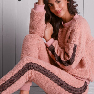 LOVEANDBRA - Tuta Homewear "Teddy" - Blush