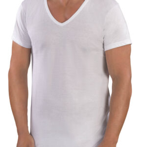 MABRAT - Maglia Intima Uomo Con Scollo A "V" - Bianco - Nero - Blu
