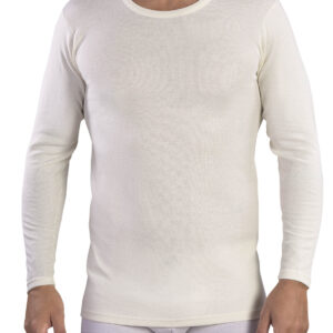 MABRAT - Maglia Manica Lunga In Lana E Cotone - Bianco