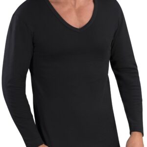 MABRAT - Maglia Uomo Manica Lunga In Caldo Cotone - Nero - Blu Navy - Bianco