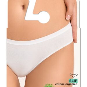 GOLDEN LADY - Slip Donna In Cotone Organico - Bianco - Naturale - Nero