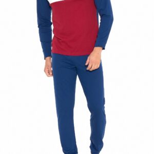 SERGIO TACCHINI - Pigiama Uomo In Cotone Jersey Con Polsini - Rosso - Teal