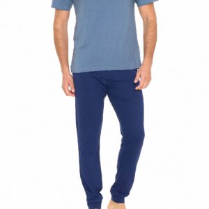SERGIO TACCHINI - Pigiama Uomo Tris In Cotone Jersey - Jeans Mel. - Grey Mel.