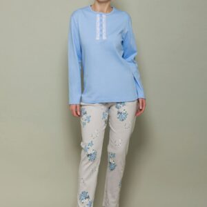 PIGIAMIAMOCI - Pigiama "Fiori" In Cotone Interlock