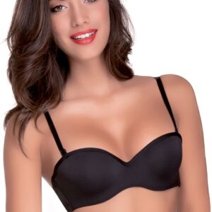 LOVEANDBRA - Reggiseno A Fascia "Tiziana" - Nero - Bianco - Skin