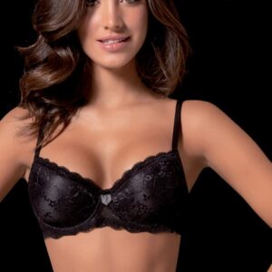 LOVEANDBRA - Reggiseno Balconcino "Noemi" - Nero - Bianco - Cipria