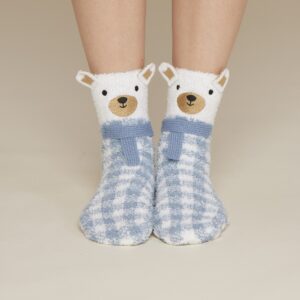 NOIDINOTTE - Calze Antiscivolo In Coral - Blu - Rosa