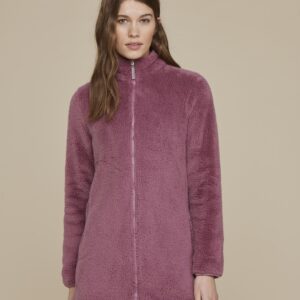 NOIDINOTTE - Vestaglia Lunga In Coral Fleece - Cipolla - Rosa