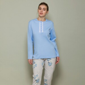 Pigiama Fiori in cotone interlock