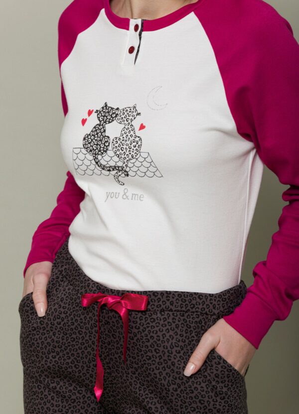Pigiama donna “You&Me” dettaglio