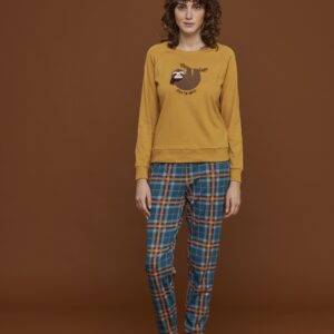 PIGIAMA DONNA BRADIPO IN CALDO COTONE