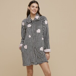 VESTAGLIA DONNA IN CORAL FLEECE