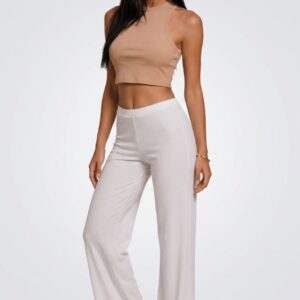 Crop Top Loveandbra a Costine con Spalle Larghe