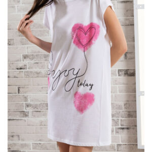 BIANCO COPRICOSTUME CON CUORI