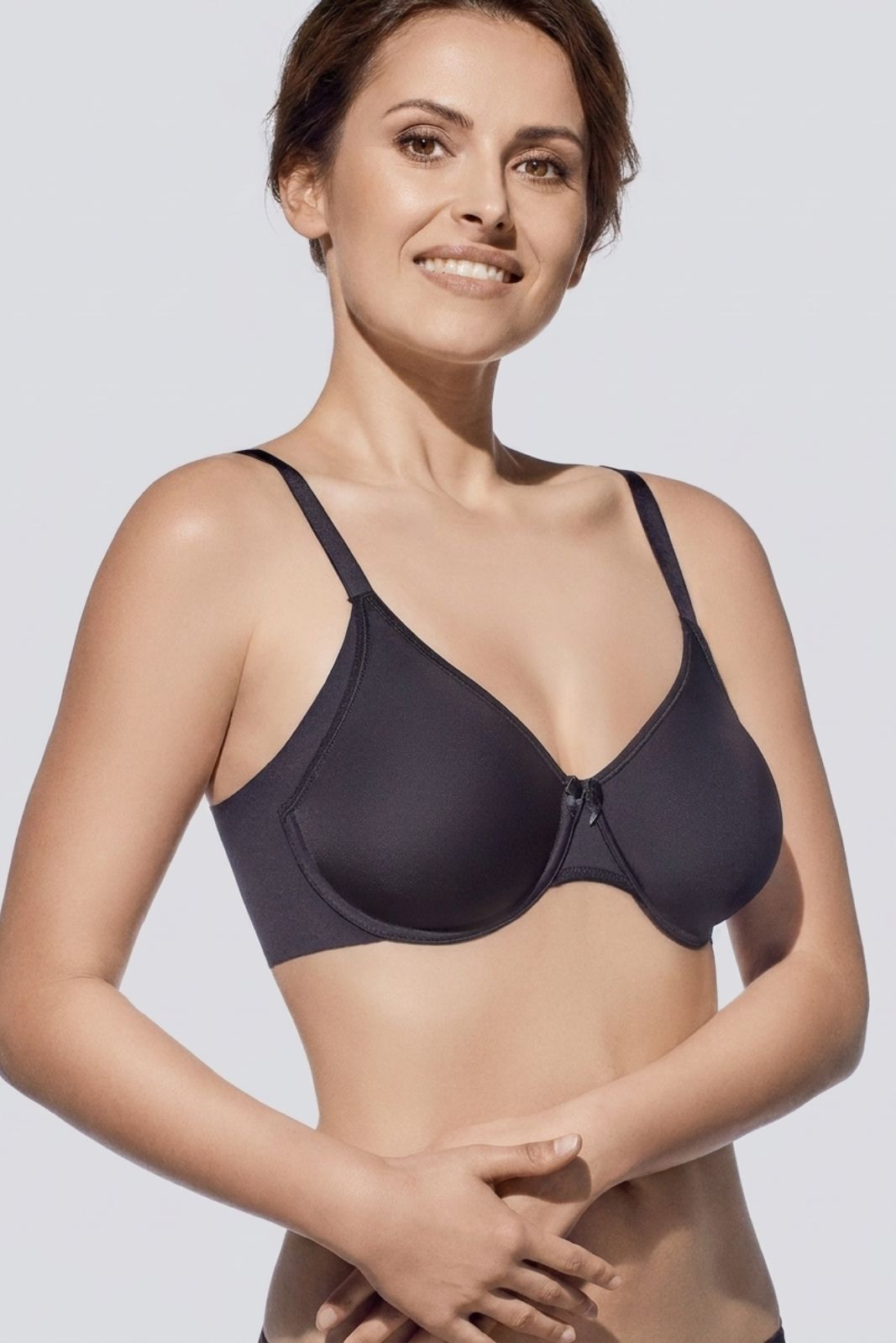 Reggiseno con ferretto Selene Eugenia nero in microfibra