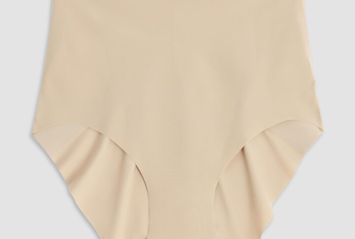 guaina modellante invisibile microfibra beige Cotonella vista fronte