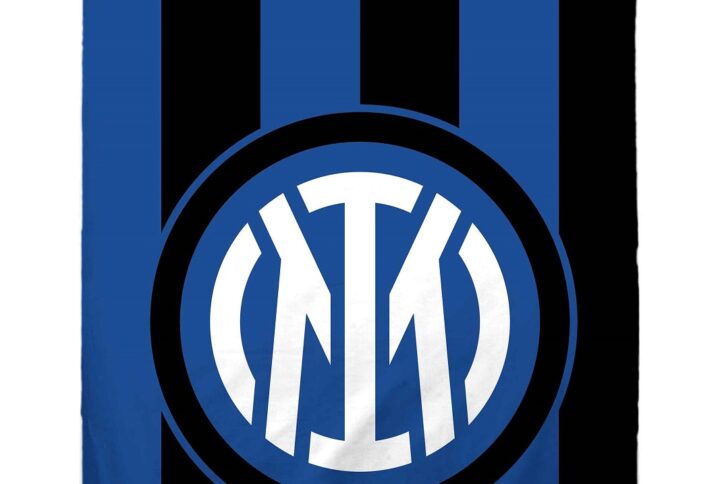 completo letto Inter 1 piazza in cotone con logo ufficiale FC Internazionale