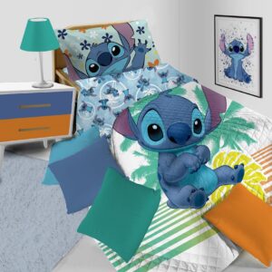 Copriletto trapuntato Lilo e Stitch per letto singolo