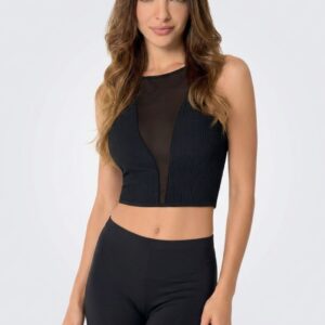 Crop Top Loveandbra con Tulle Trasparente