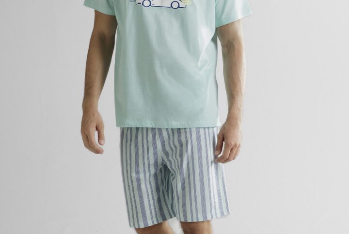 pigiama-uomo-color-acqua-blu-casual