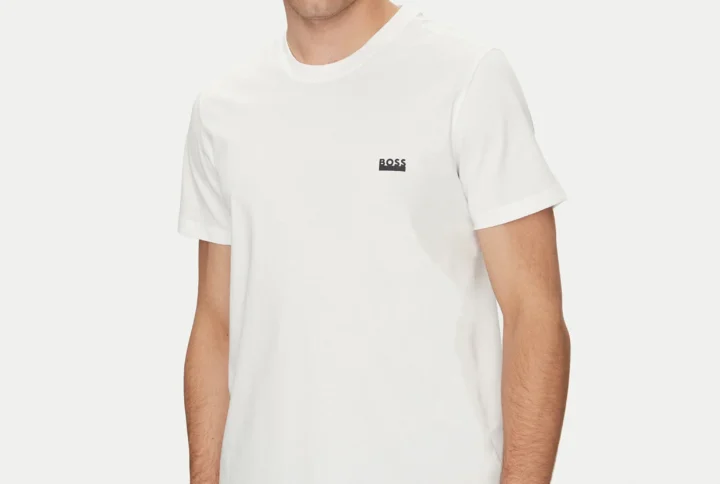 -shirt BOSS uomo cotone fronte