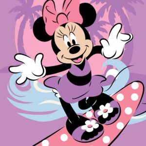 telo mare Minnie Mouse cotone spugna con stampa Disney