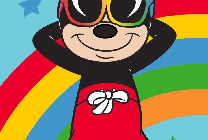 telo mare Mickey Mouse in spugna 100% cotone con stampa Disney colorata