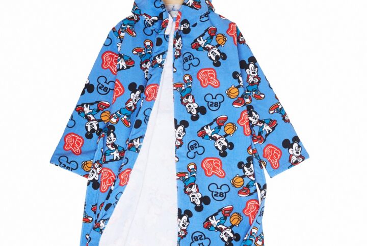 accappatoio bimbo Mickey Mouse microfibra